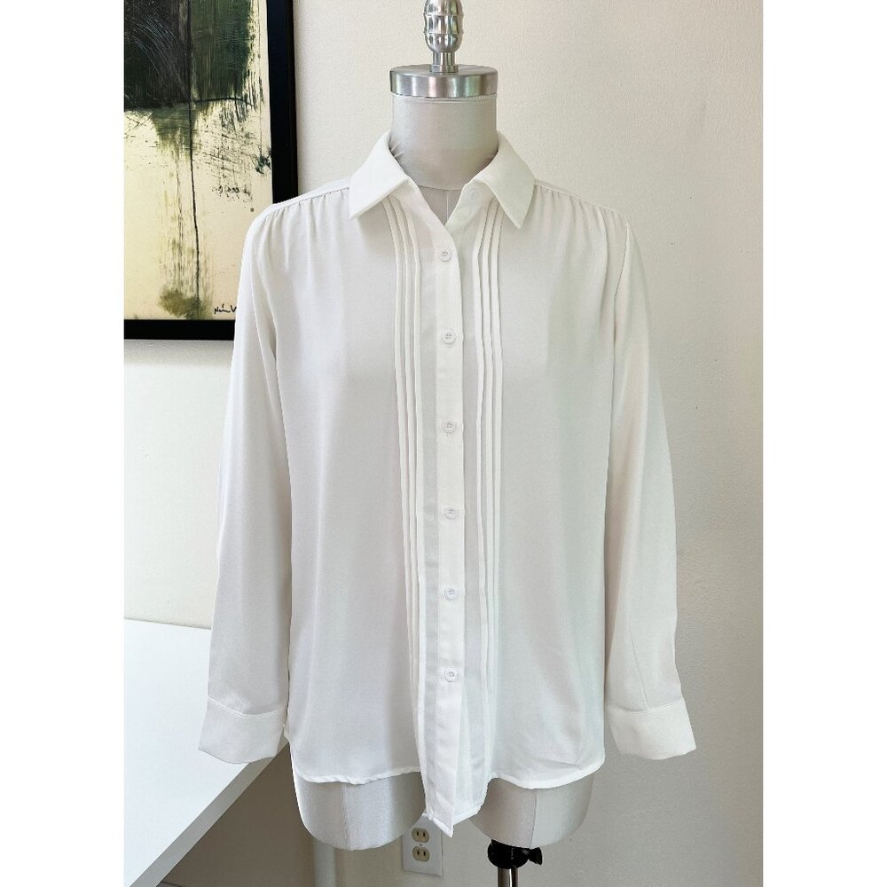 NWT Pleated Chiffon Blouse